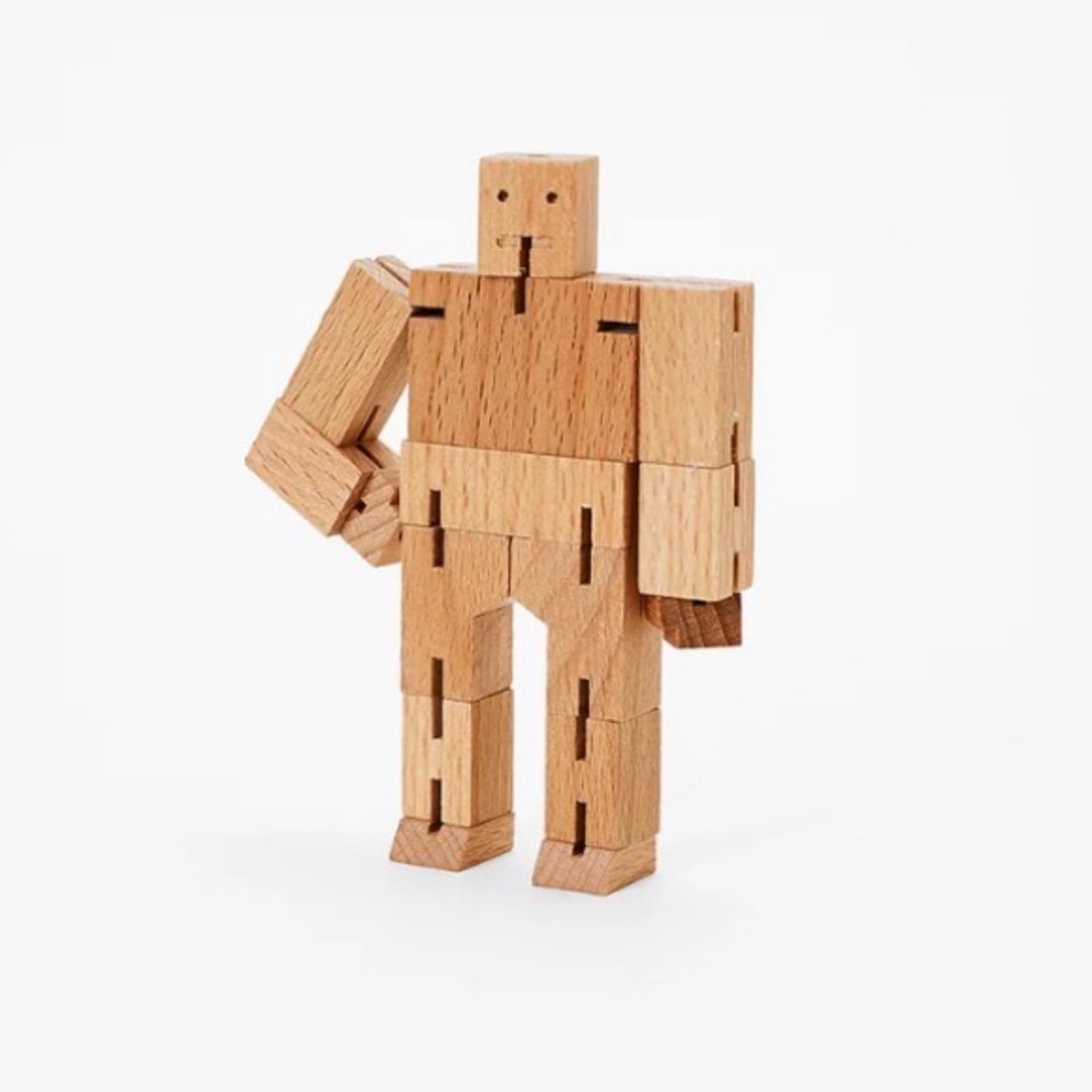 Cubebot Wooden Robot Transforming Toy - Picture 3 of 8